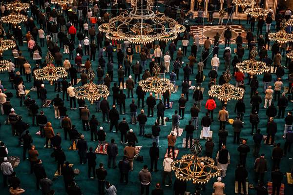 First Friday prayer of Ramadan at Hagia Sophia Grand Mosque