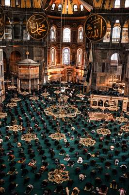 First Friday prayer of Ramadan at Hagia Sophia Grand Mosque