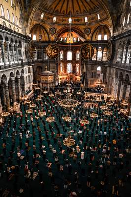 First Friday prayer of Ramadan at Hagia Sophia Grand Mosque