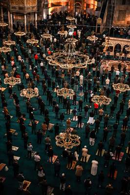 First Friday prayer of Ramadan at Hagia Sophia Grand Mosque