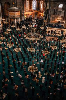 First Friday prayer of Ramadan at Hagia Sophia Grand Mosque