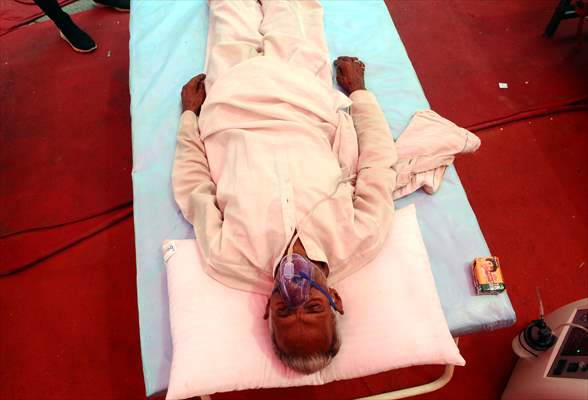 Oxygen tents established for COVID-19 patients in India