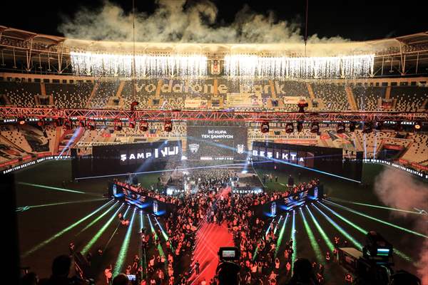 Besiktas celebrate the championship