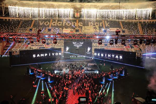 Besiktas celebrate the championship