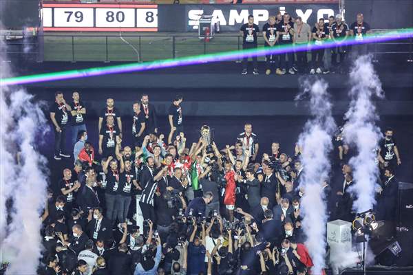 Besiktas celebrate the championship