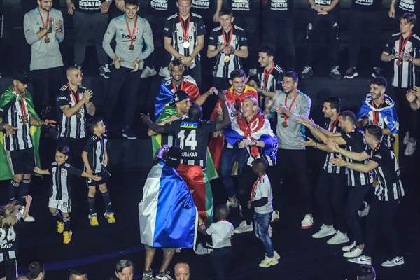 Besiktas celebrate the championship