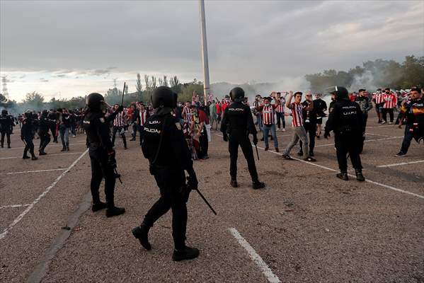 Atletico Madrid fans celebrate Spanish La Liga title