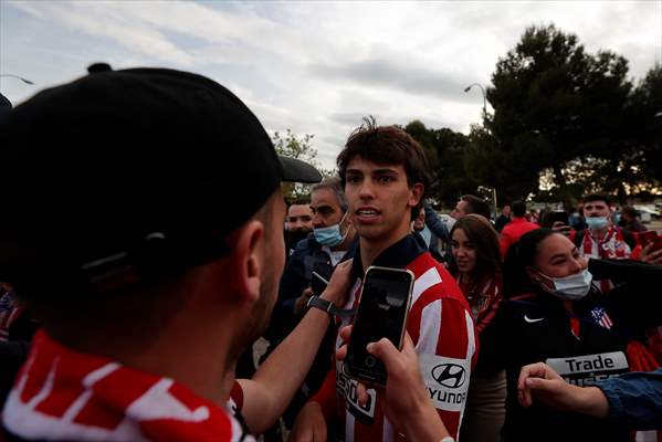 Atletico Madrid fans celebrate Spanish La Liga title