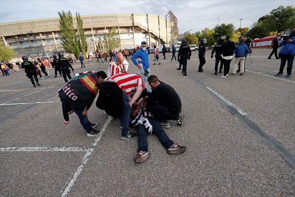 Atletico Madrid fans celebrate Spanish La Liga title