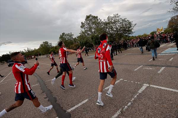 Atletico Madrid fans celebrate Spanish La Liga title