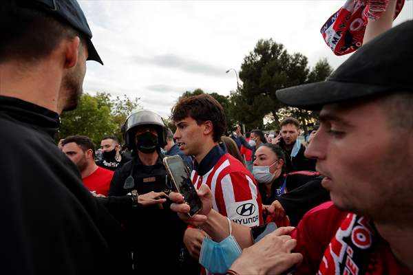 Atletico Madrid fans celebrate Spanish La Liga title