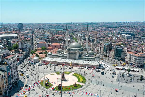 Mosque built in Istanbul's Taksim opens its doors for visitors on tomorrow