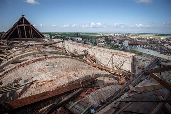 Tornado hits South Moravia region in Czechia