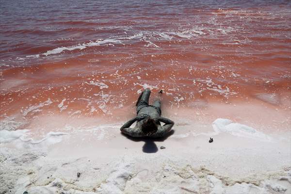 Drought affects the Lake Urmia in Iran