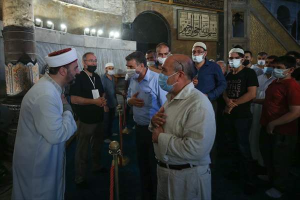 Ayasofya-i Kebir Cami-i Şerifi'nde ikinci kez Kurban Bayramı namazı eda edildi