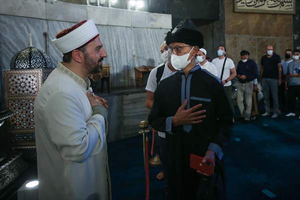 Ayasofya-i Kebir Cami-i Şerifi'nde ikinci kez Kurban Bayramı namazı eda edildi