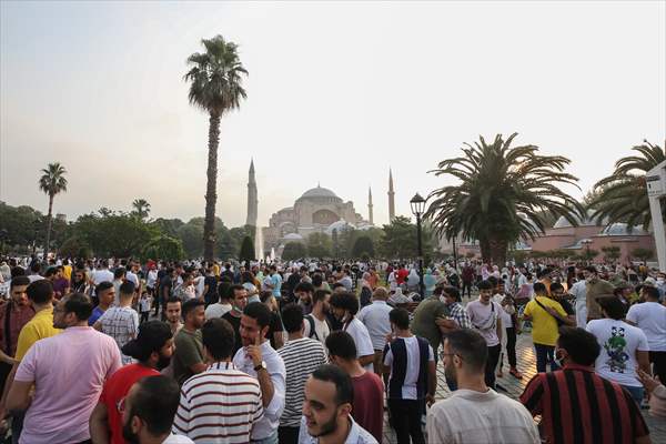 Ayasofya-i Kebir Cami-i Şerifi'nde ikinci kez Kurban Bayramı namazı eda edildi