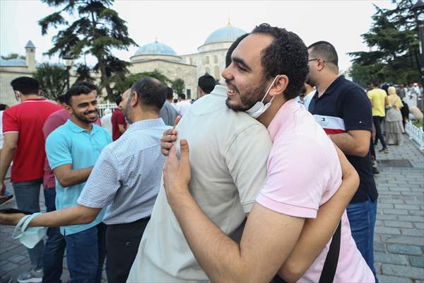 Ayasofya-i Kebir Cami-i Şerifi'nde ikinci kez Kurban Bayramı namazı eda edildi