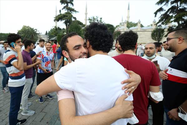 Ayasofya-i Kebir Cami-i Şerifi'nde ikinci kez Kurban Bayramı namazı eda edildi