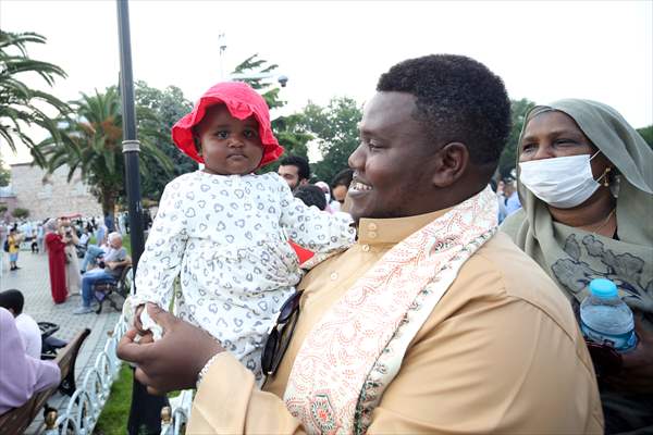 Ayasofya-i Kebir Cami-i Şerifi'nde ikinci kez Kurban Bayramı namazı eda edildi