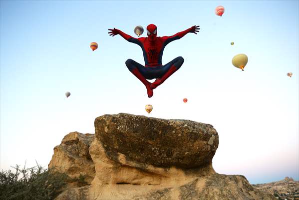 "Spider-Man" Burak Soylu in Cappadocia