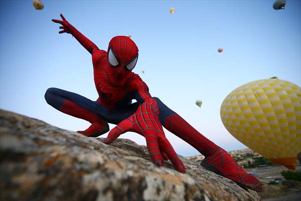 "Spider-Man" Burak Soylu in Cappadocia