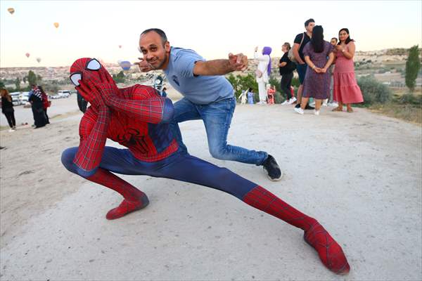 "Spider-Man" Burak Soylu in Cappadocia