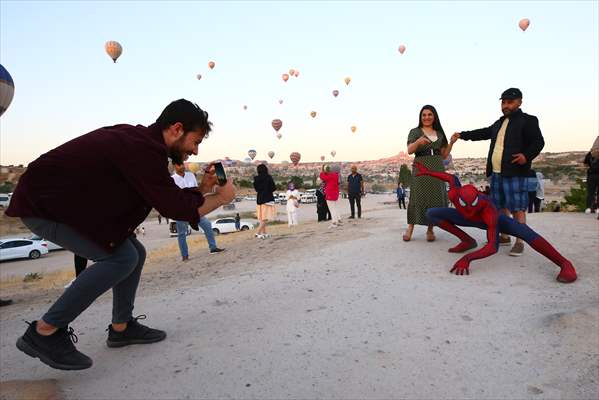 "Spider-Man" Burak Soylu in Cappadocia