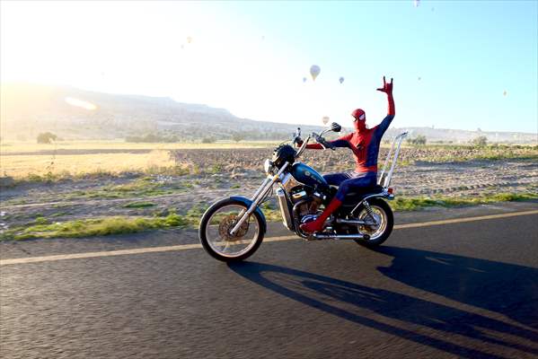 "Spider-Man" Burak Soylu in Cappadocia