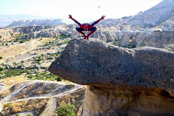 "Spider-Man" Burak Soylu in Cappadocia