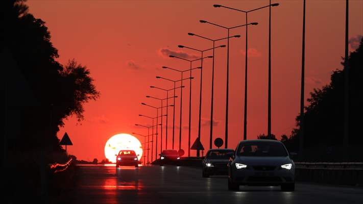 Sunset in Turkey's Samsun