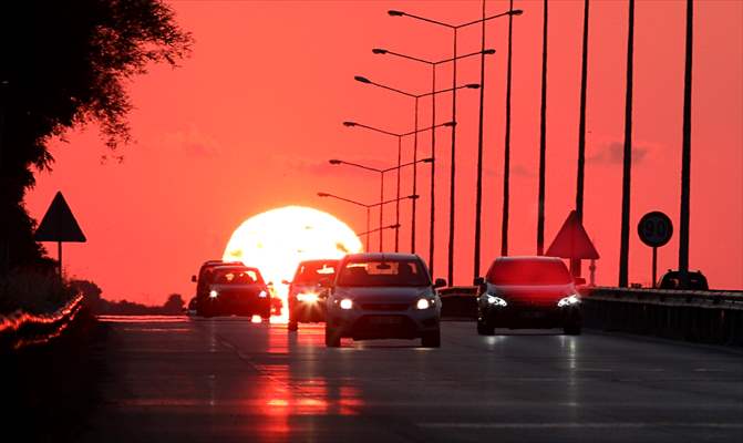 Sunset in Turkey's Samsun