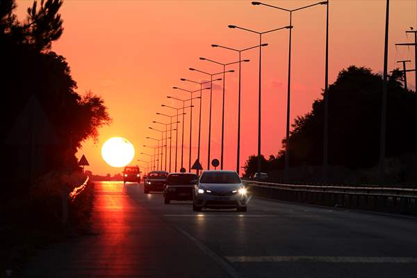 Sunset in Turkey's Samsun