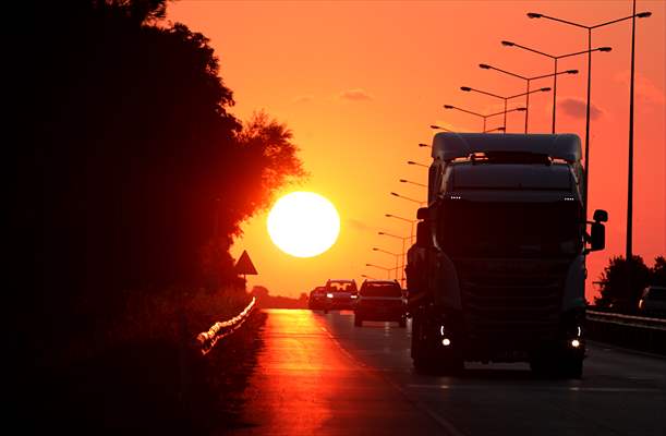 Sunset in Turkey's Samsun