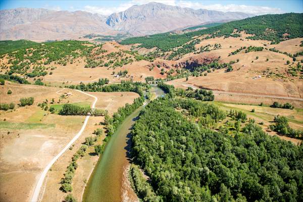 Ovacık'ın doğal güzellikleri havadan görüntülendi