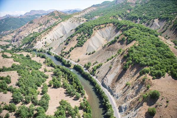 Ovacık'ın doğal güzellikleri havadan görüntülendi