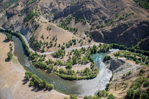 Ovacık'ın doğal güzellikleri havadan görüntülendi