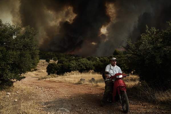 Wildfire in Greece​​​​​​​