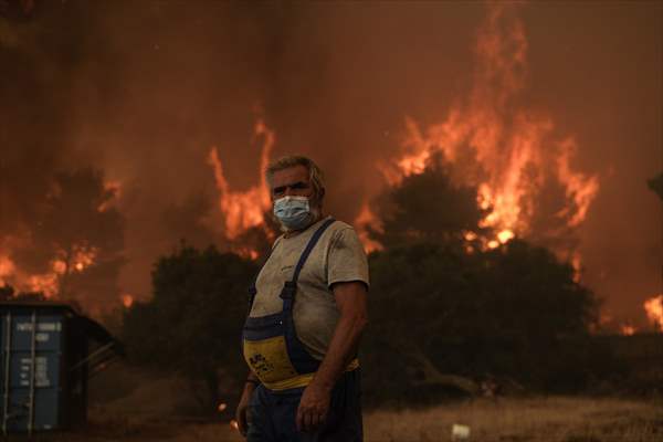 Wildfire in Greece​​​​​​​