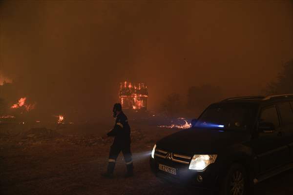 Wildfire in Greece​​​​​​​