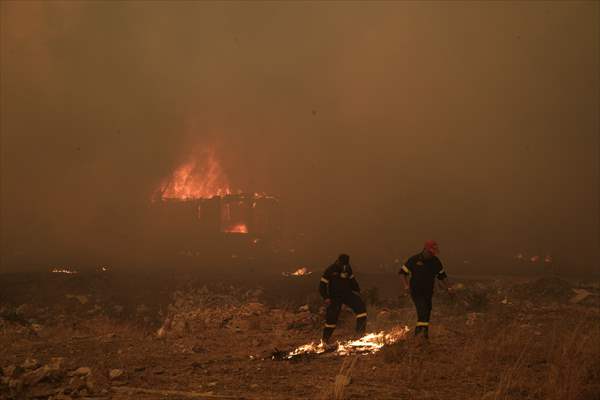 Wildfire in Greece​​​​​​​