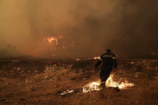 Wildfire in Greece​​​​​​​