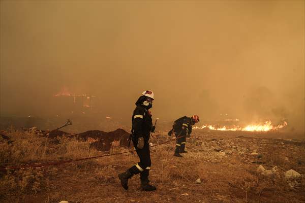 Wildfire in Greece​​​​​​​