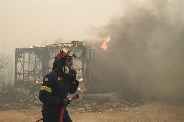 Wildfire in Greece​​​​​​​