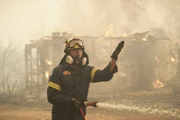 Wildfire in Greece​​​​​​​