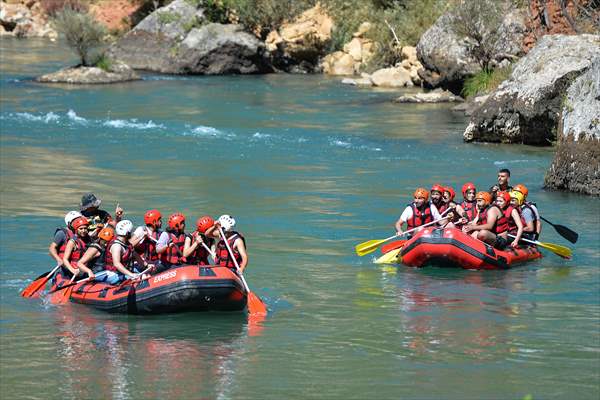 "Munzur Çayı" rafting tutkunları için çekim alanı oldu