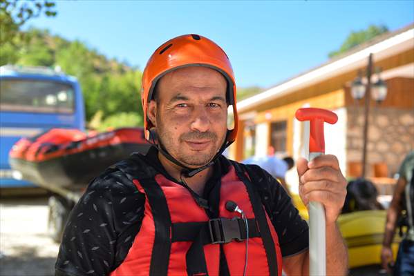 "Munzur Çayı" rafting tutkunları için çekim alanı oldu