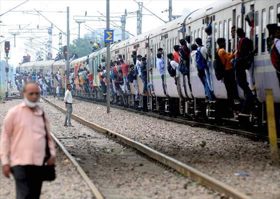 Railway stations in India during pandemic