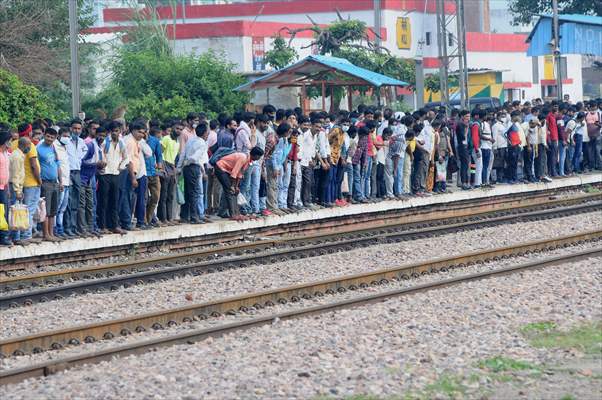 Railway stations in India during pandemic