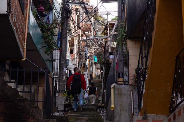 Pablo Escobar neighborhood in Medellin, Colombia